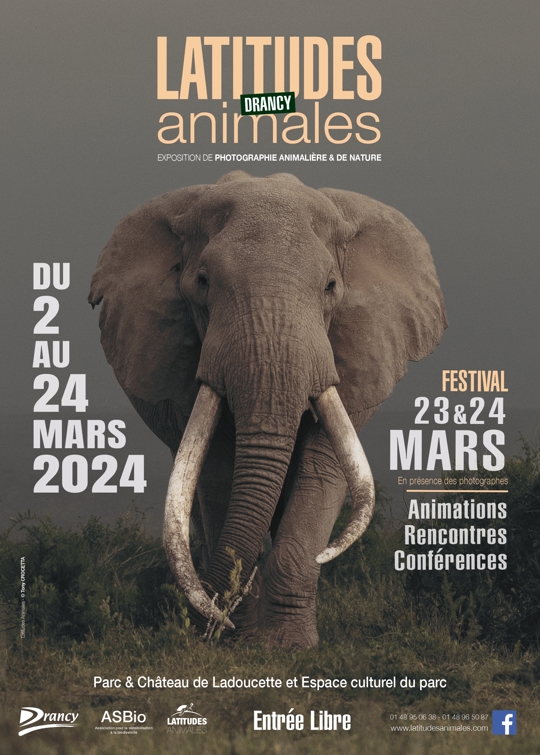 Affiche Latitudes Animales 2024 festival photo Drancy
